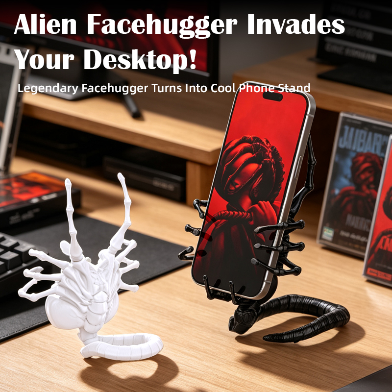 Office Tech Set Up - Sci-Fi Phone Stand Compatible for Large