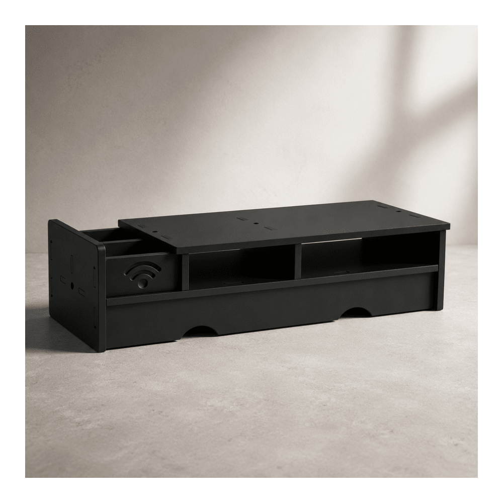 Black Matte WiFi Router Storag - Office Tech Set Up 评论和价格