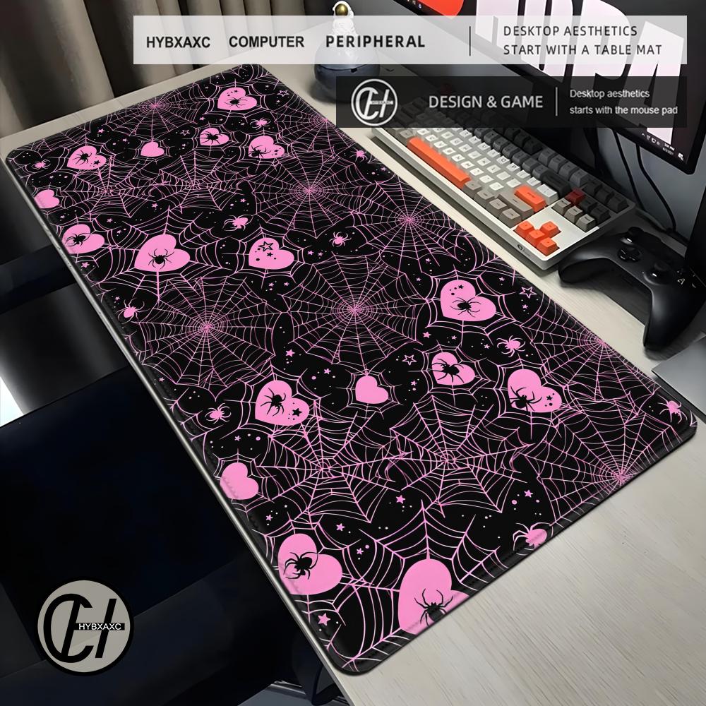 90x40 White or Pink Spiderweb  - Office Tech Set Up 评论和价格