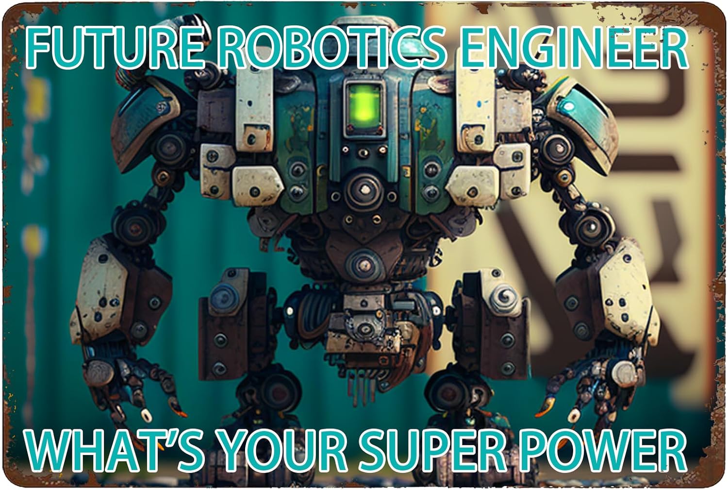 Robotics Engineer Metal Sign   - Tech Office Engineer 评论和价格