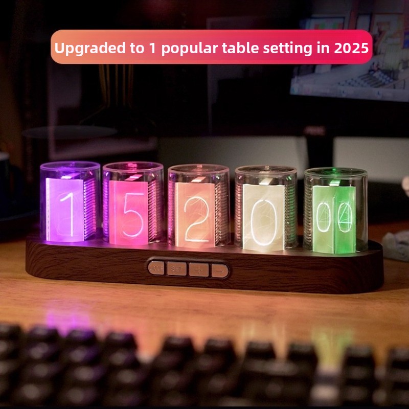 LED Nixie Tube Clock RGB Gamin - Office Tech Set Up 评论和价格