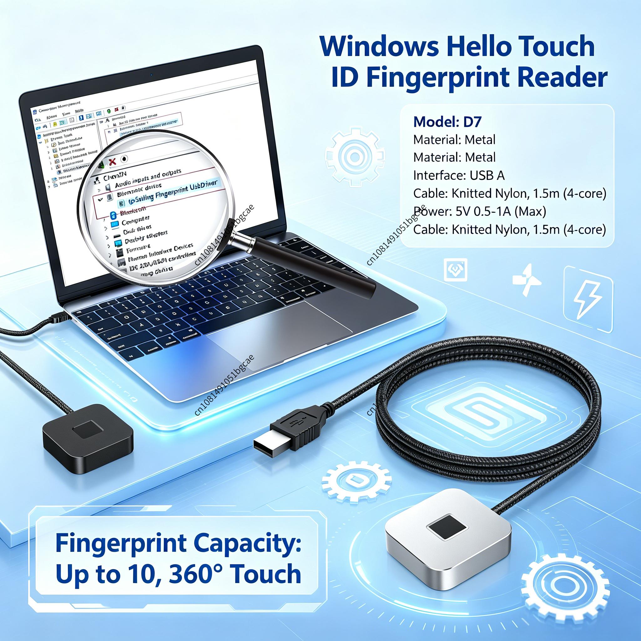 USB Fingerprint Reader with 5f - Fingerprint Reader Usb 评论和价格