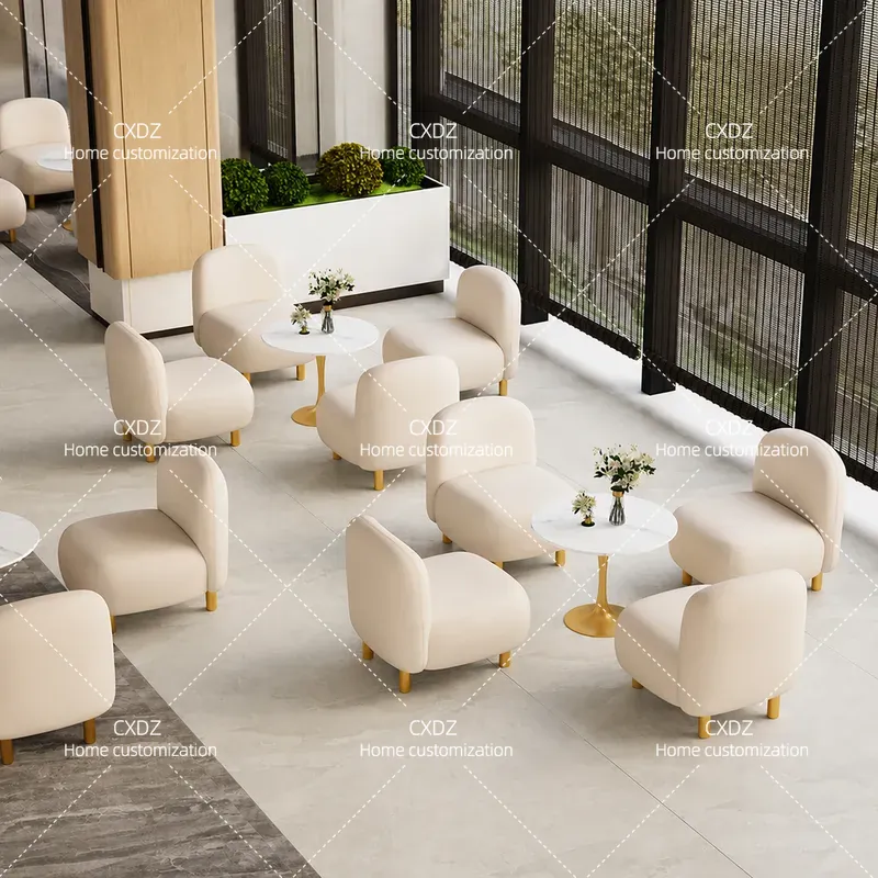Modern Tech Cloth Single Sofa  - Tech Office Reception 评论和价格