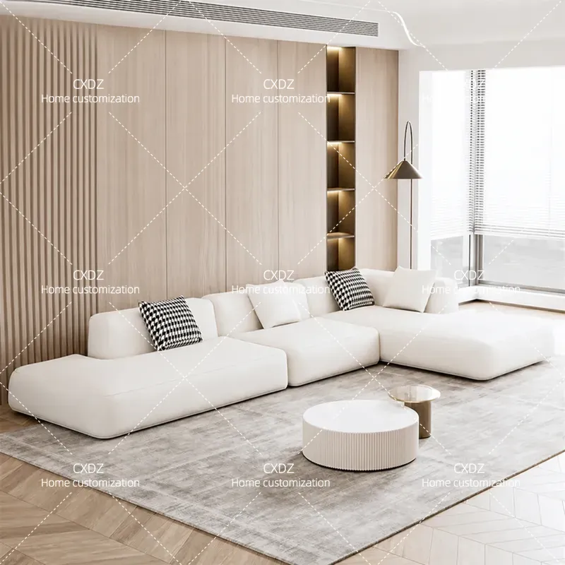 Nordic Modern Minimalist L Sha - Tech Office Reception 评论和价格